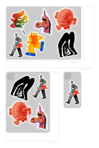 Zestaw naklejek / 01