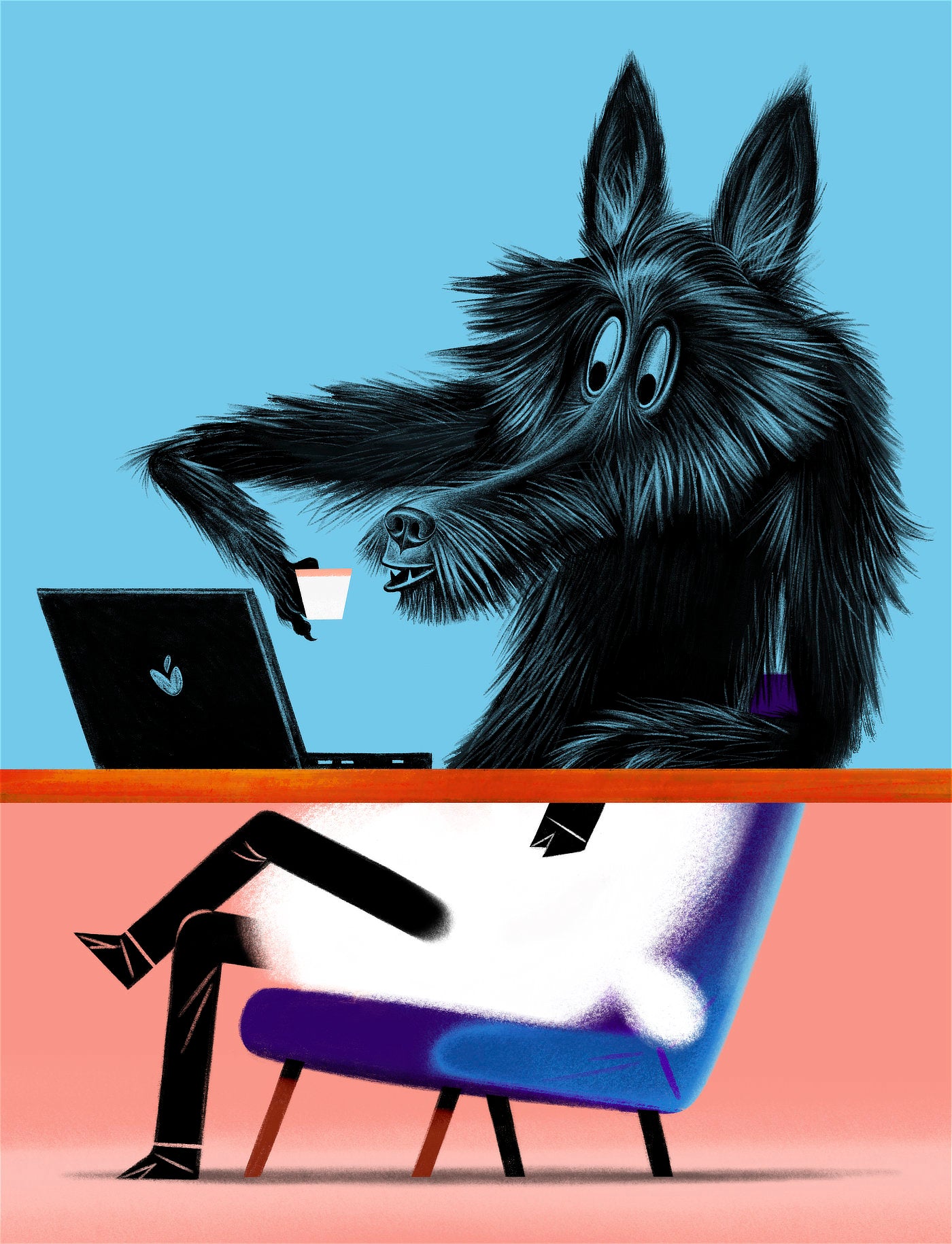 wilk w internecie, owca w realu.