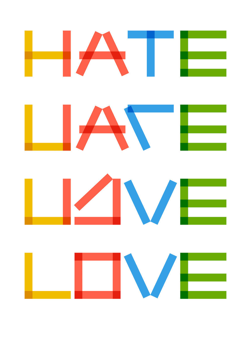 Turn hate into love