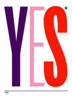 Plakat YES